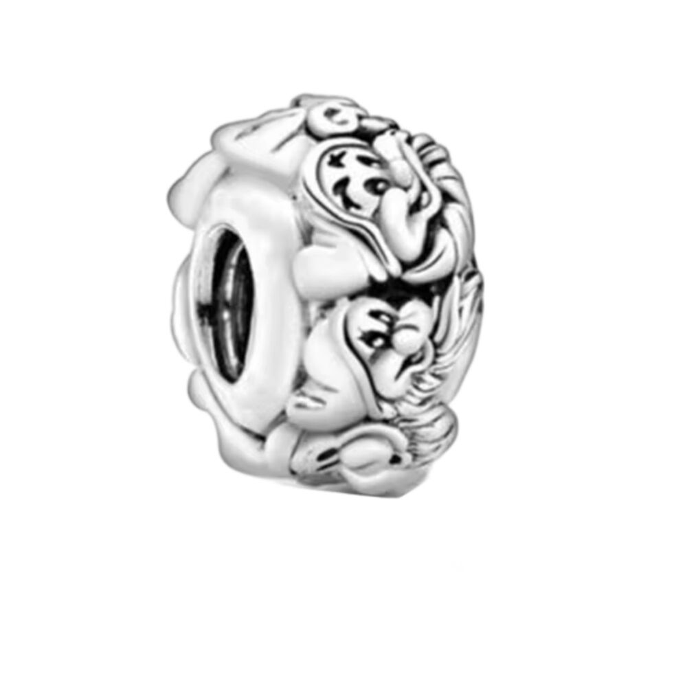 NWOT Snow White 7 Dwarfs Disney x Pandora FIT Silver Bead Charm